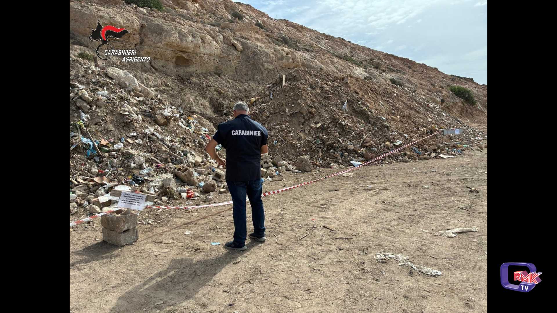 Lampedusa, controlli ambientali dei Carabinieri: sette persone denunciate e sequestri di rifiuti
